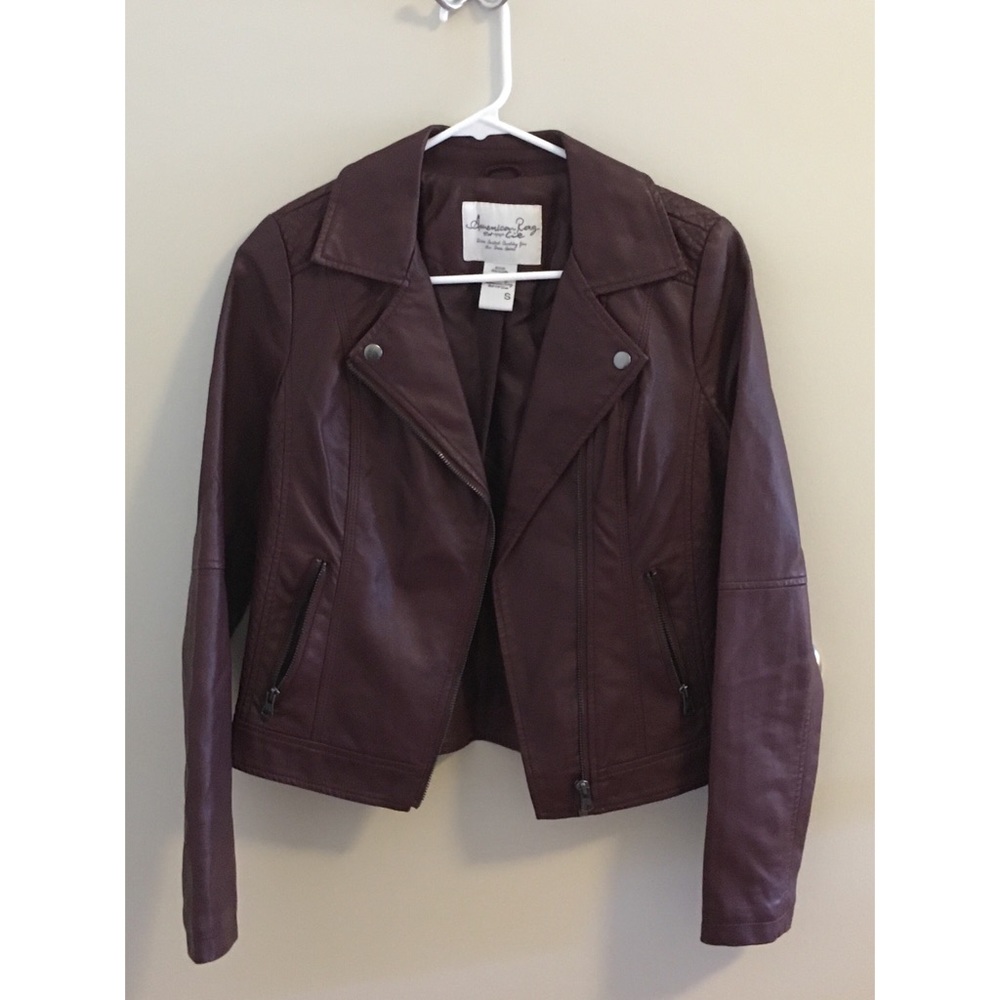 faux leather jacket